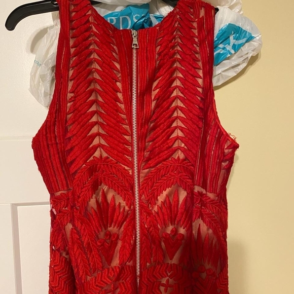 Bardot Vibrant Red Dress - Picture 2 of 3